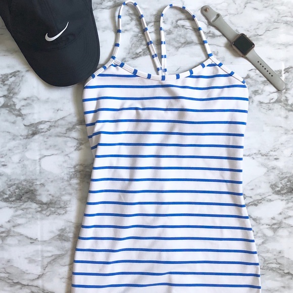 lululemon athletica Tops - Lululemon | blue white power y • 6